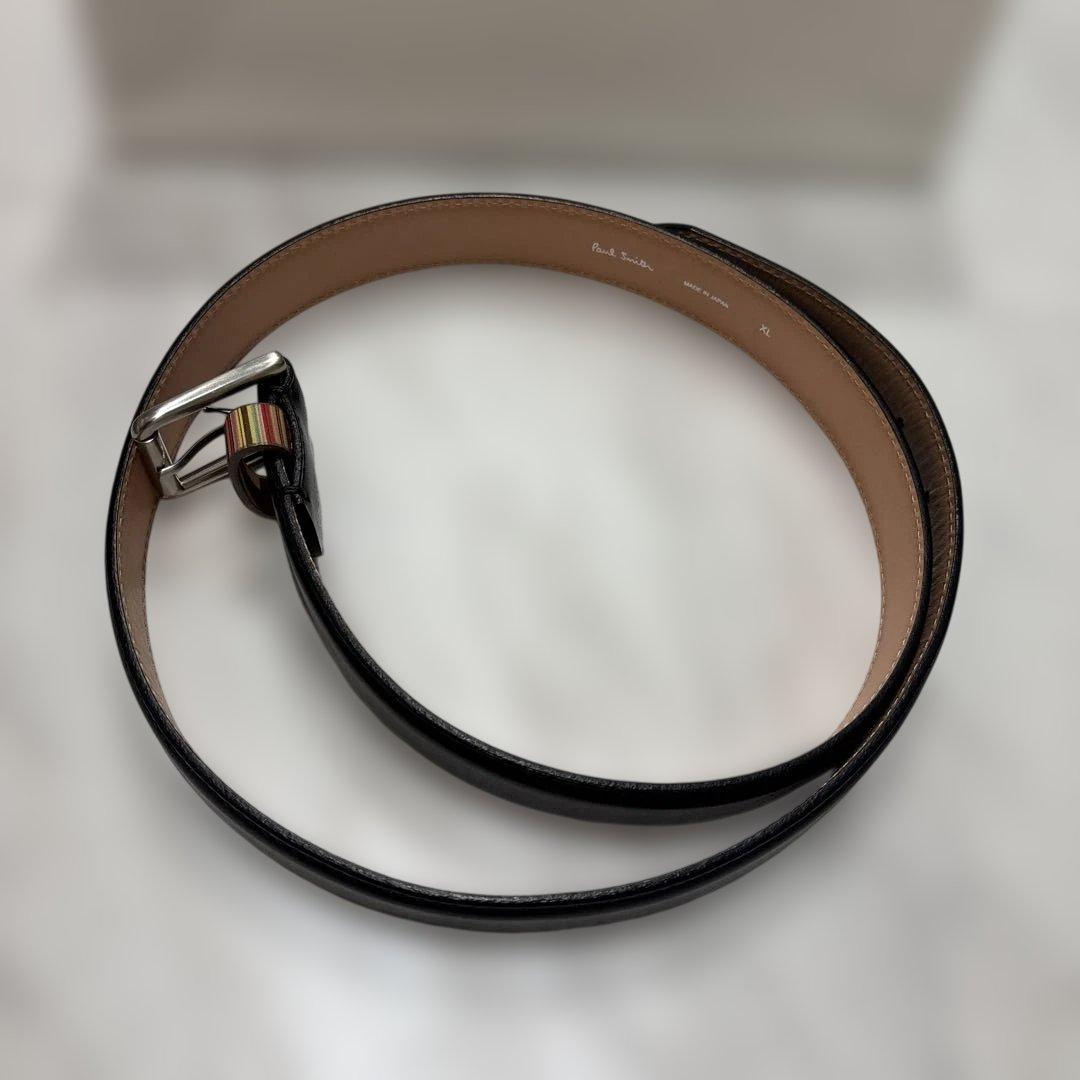 Paul Smith ブラックレザーベルト XL