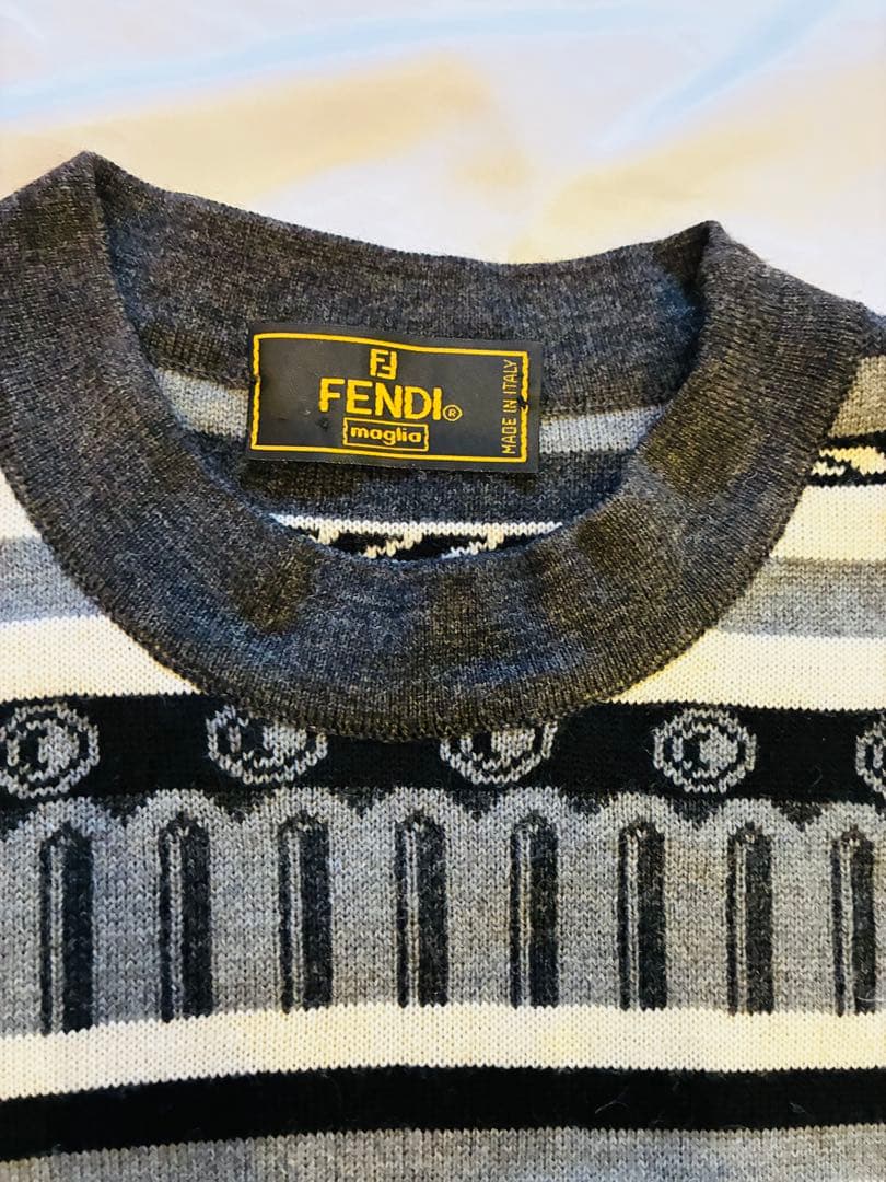 FENDIニットワンピースストライプデザイン42