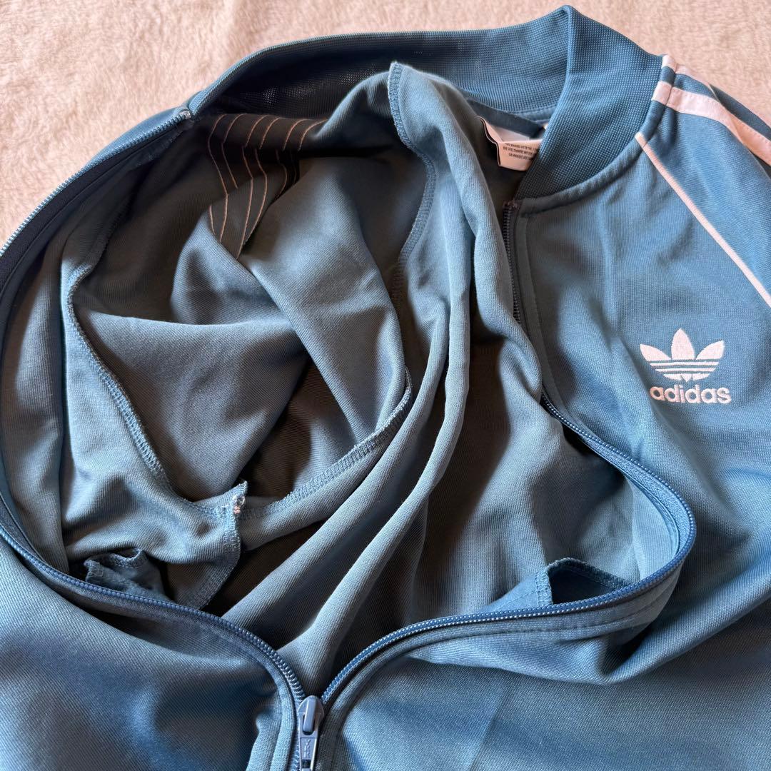 adidas トラックジャケット ブルー 美品 ベッケンバウアー