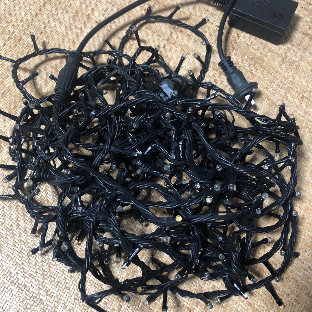 電飾　LED 2000球　シャンパンゴールド　イベント　クリスマス