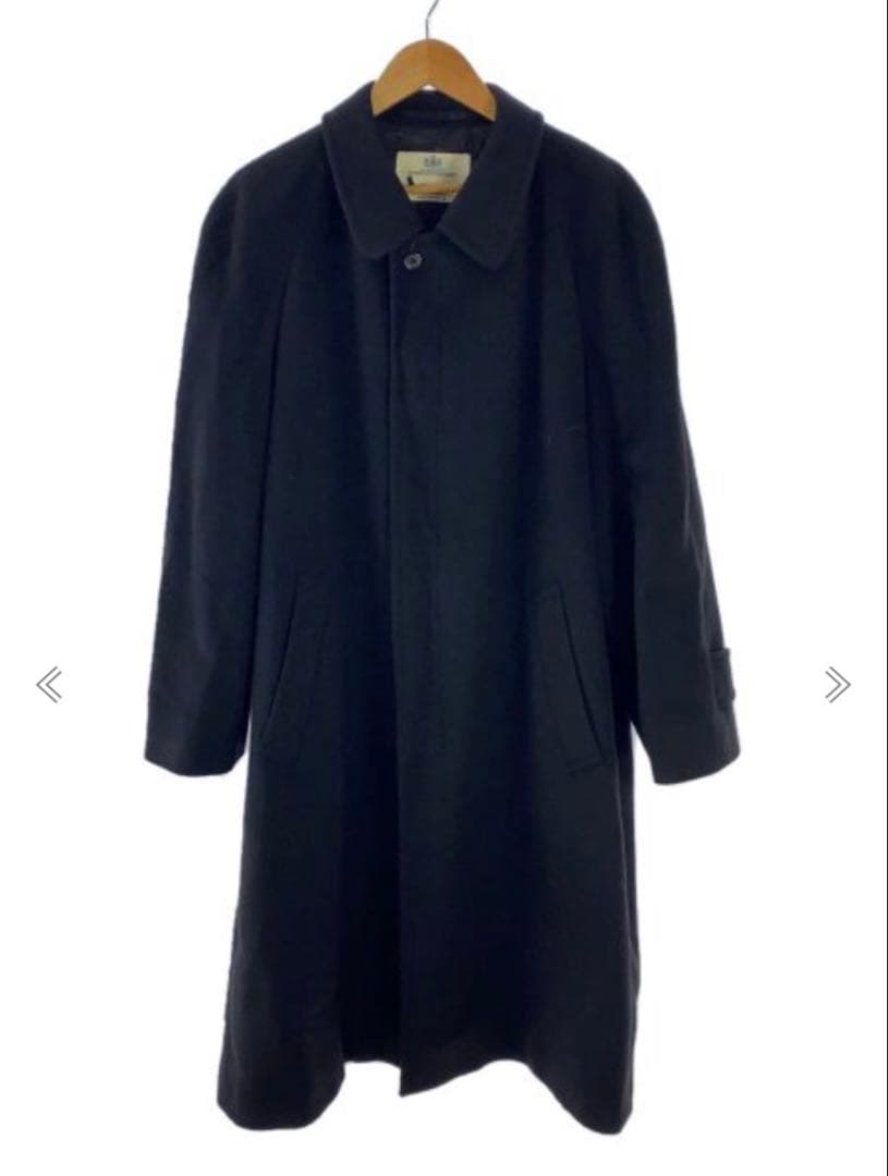 Aquascutum ブラック チェスターコート カシミヤ カシミア