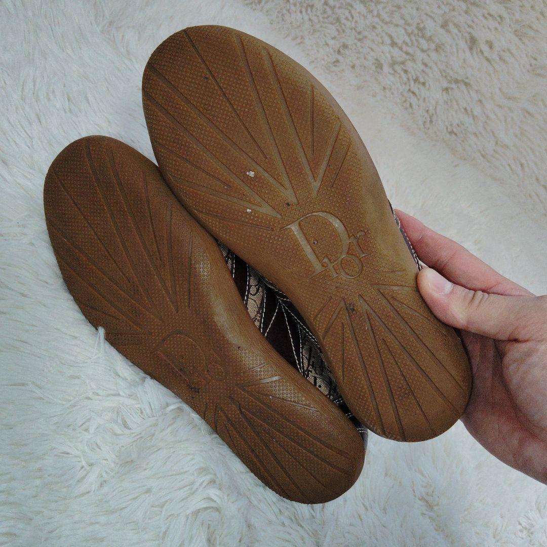 Diorディオール　レディーススニーカー　総柄　ブラウン　ベージュ　36