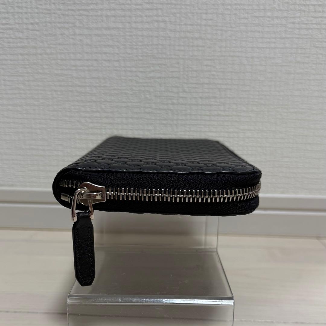未使用級✨ グッチ GG ラウンドファスナー レザー ブラック 長財布