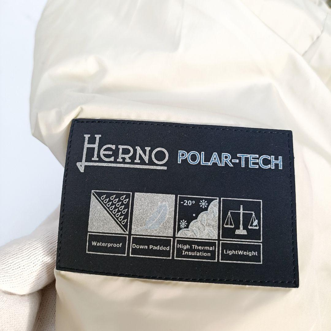美品　HERNOヘルノ　ポーラテック　フードダウンコート　42 M〜L　異素材