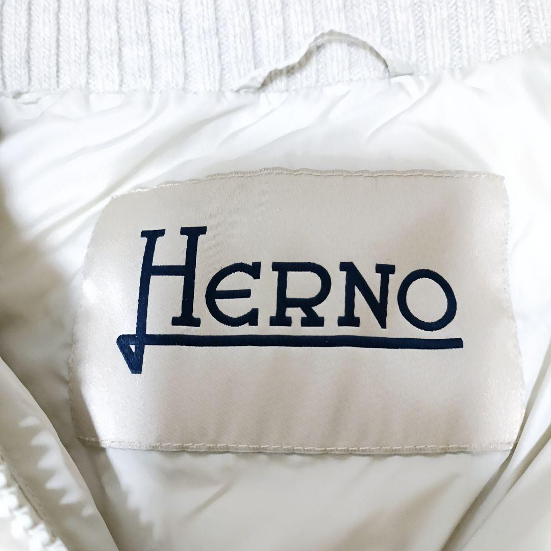 美品　HERNOヘルノ　ポーラテック　フードダウンコート　42 M〜L　異素材