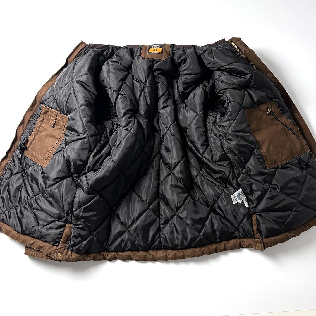 トラディショナルジャケット ブラウン XL ダックジャケット キルティング