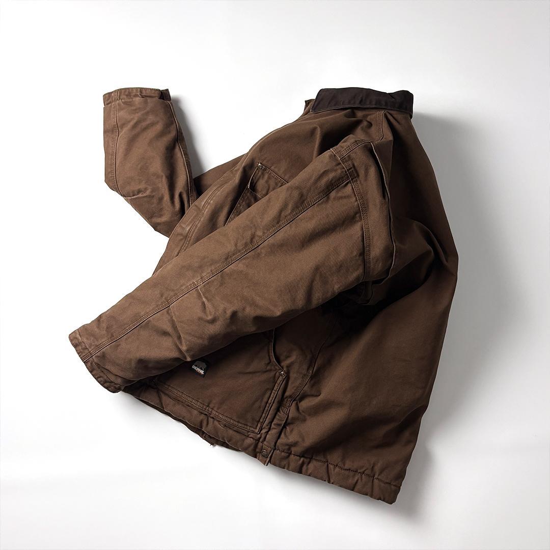 トラディショナルジャケット ブラウン XL ダックジャケット キルティング