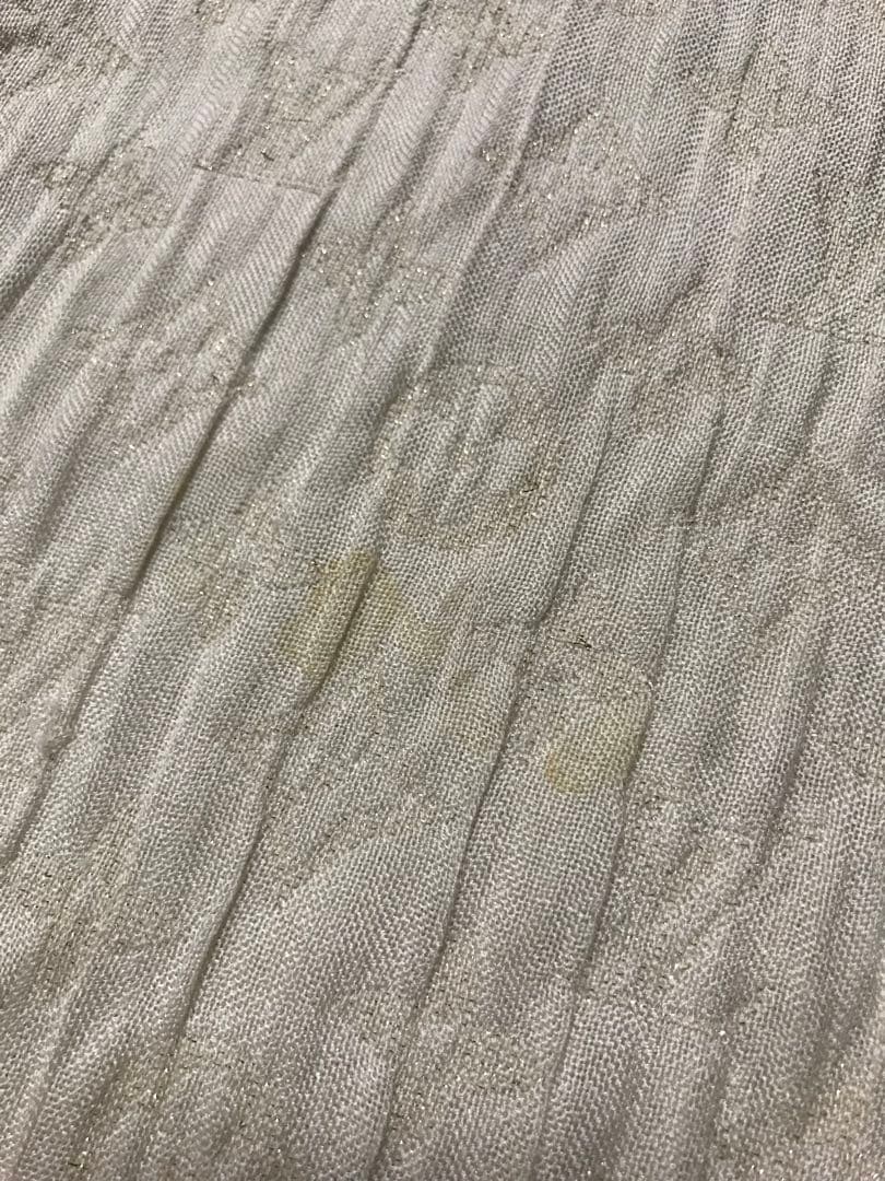 ルイヴィトン　モノグラム　シルク　ショール　ストール　ラメ　金糸　大判