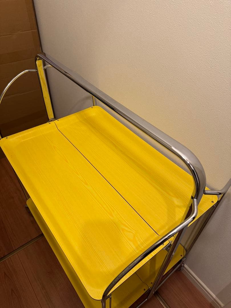 レア‼️ ドイツ　ヴィンテージ フォールディング トロリー　折りたたみワゴン