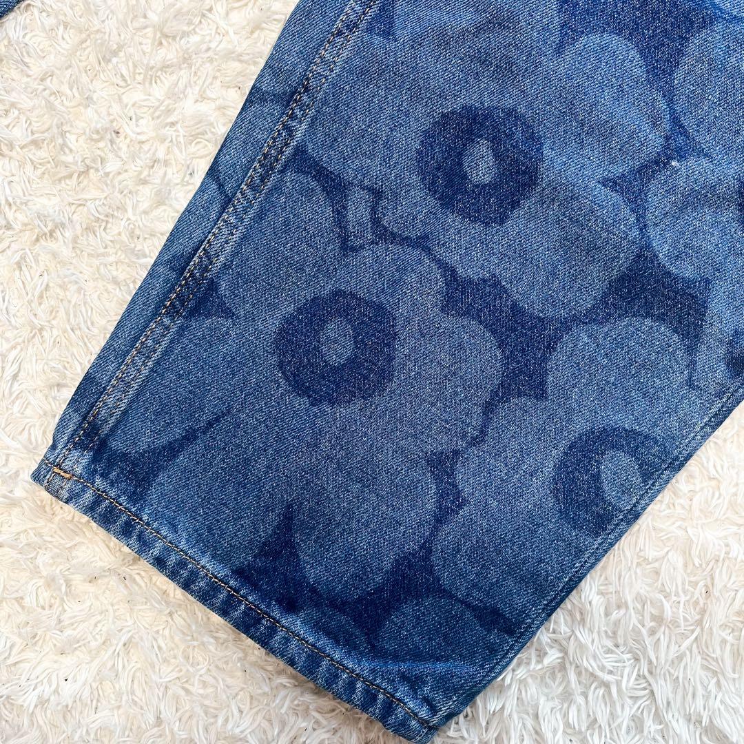 専用marimekko マリメッコ デニムパンツ Unikko インディゴ 30