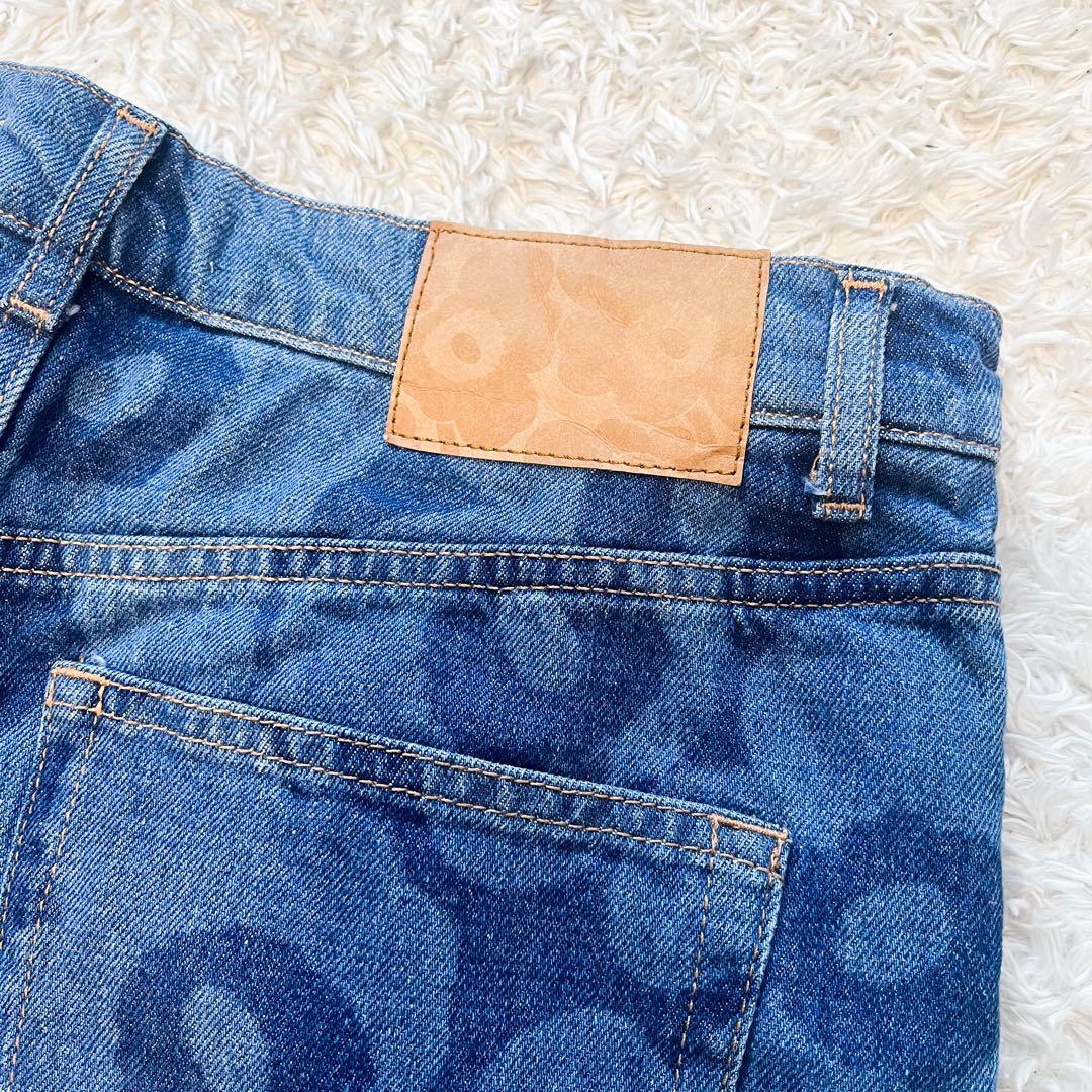 専用marimekko マリメッコ デニムパンツ Unikko インディゴ 30