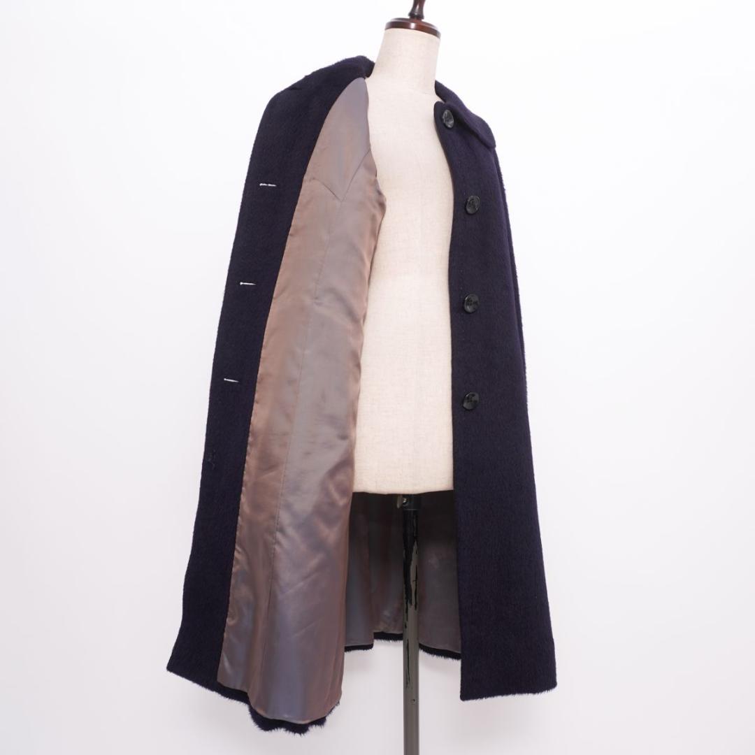 BCBG MAXAZRIA アルパカ100％ ボアコート 紺 M/L*LD949