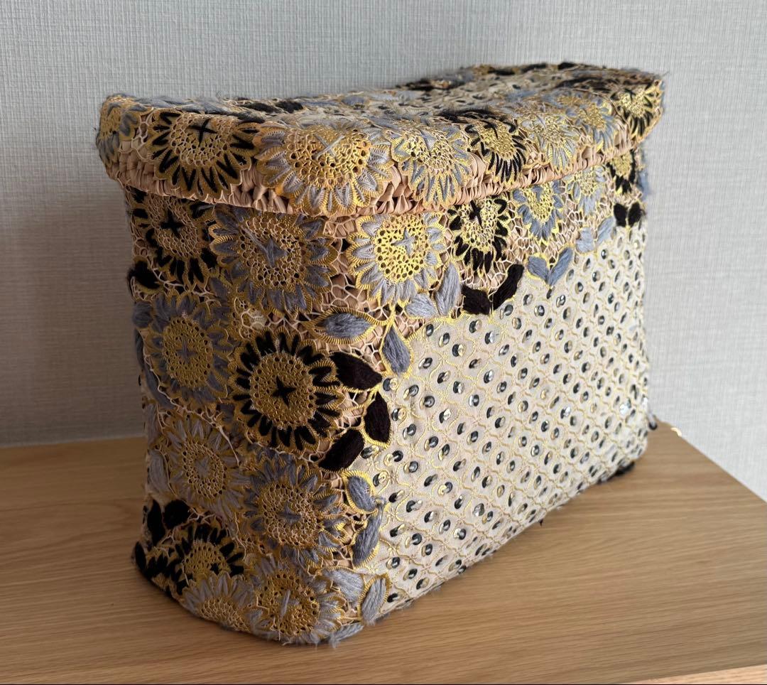 かぎ編みバスケット収納