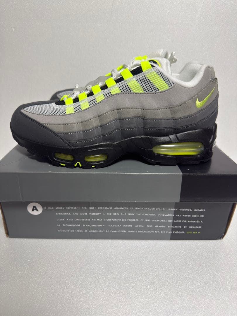 US10 28cm Nike Air Max 95 グレー/イエロー