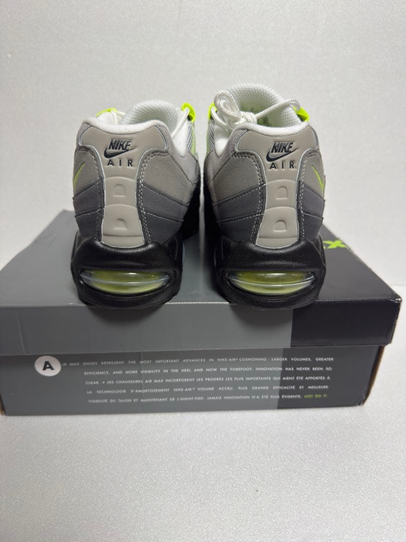 US10 28cm Nike Air Max 95 グレー/イエロー