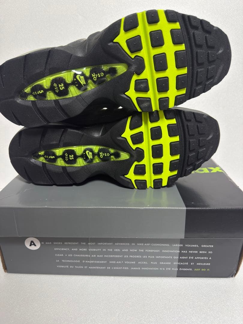 US10 28cm Nike Air Max 95 グレー/イエロー