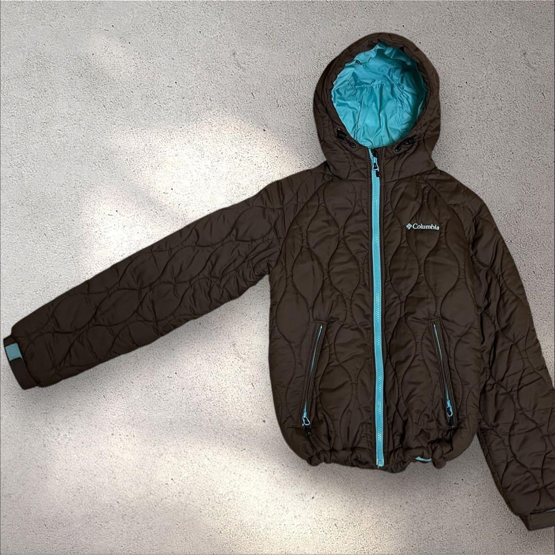 Columbia puffer jacket ドローコード　短丈　中綿　y2k
