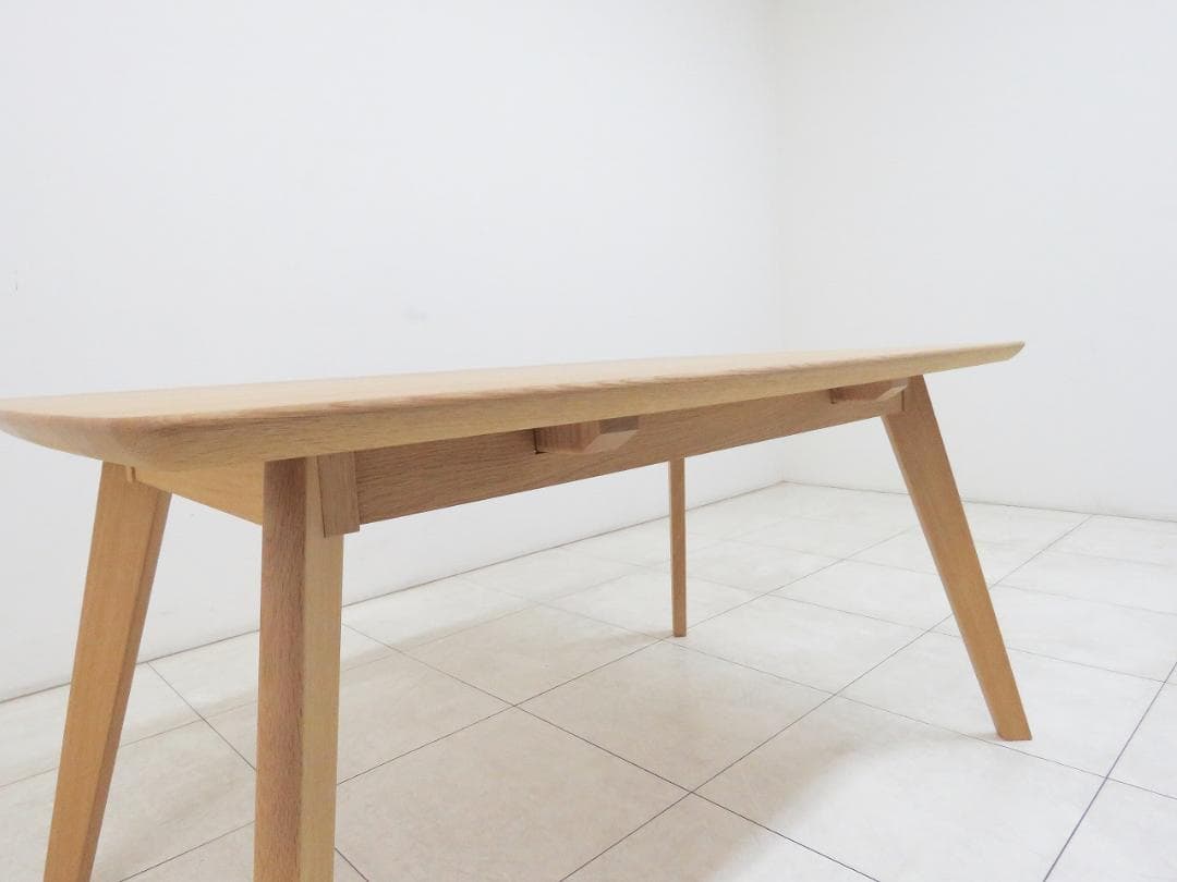 ★美品★飛騨 柏木工 ダイニングテーブル ソフィーシリーズ ナラ無垢 IDC大塚