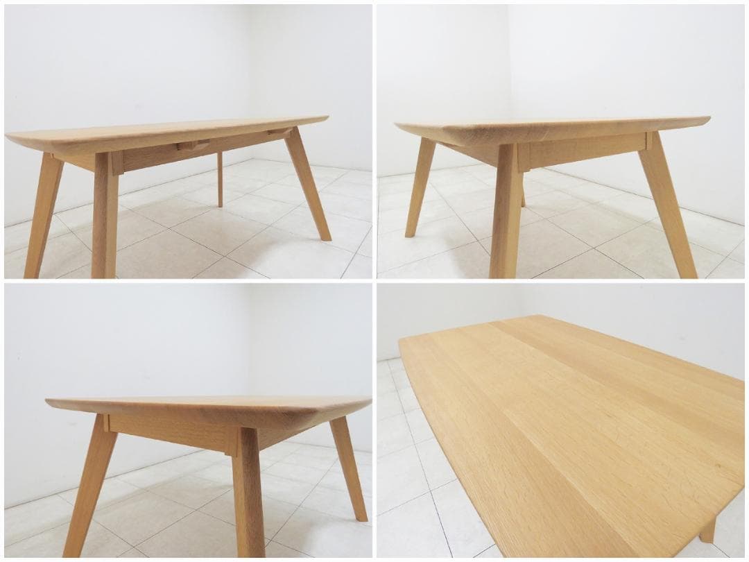 ★美品★飛騨 柏木工 ダイニングテーブル ソフィーシリーズ ナラ無垢 IDC大塚
