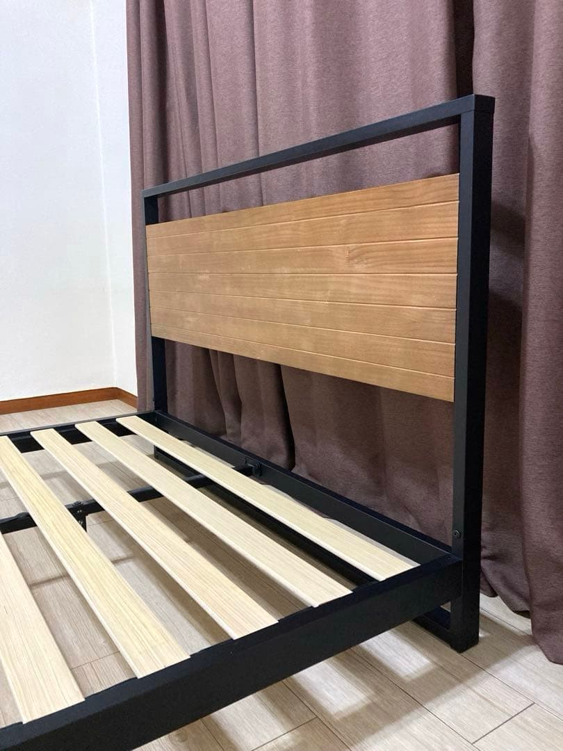 【自社配送エリア限定販売】超美品！細かな傷あり！ダブルサイズベッドフレーム！