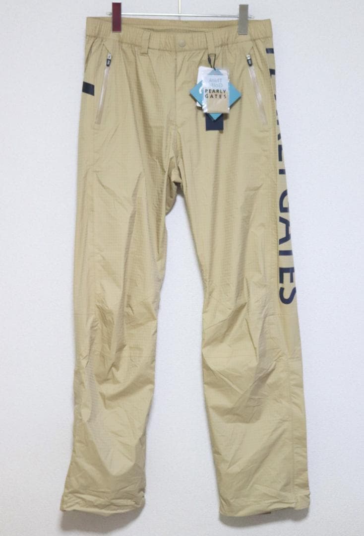 新品【パーリーゲイツ】ナイロンストレッチ 防水透湿 レインパンツ 4(M)