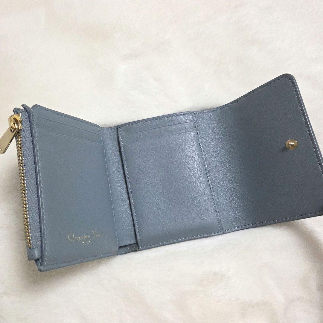 Dior 30MONTAIGNEロータスウォレット オンライン限定カラー ブルー