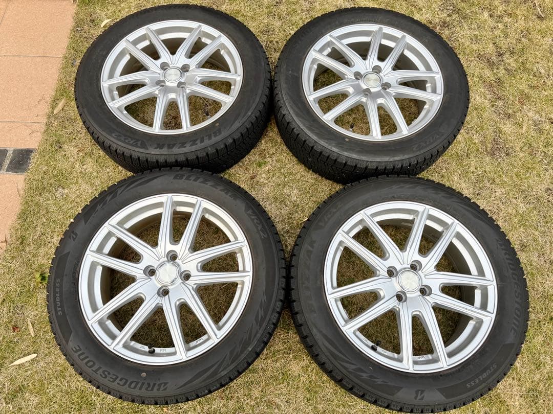 ブリジストンVRX2 195/60R17 4穴タイヤ ホイール セット③