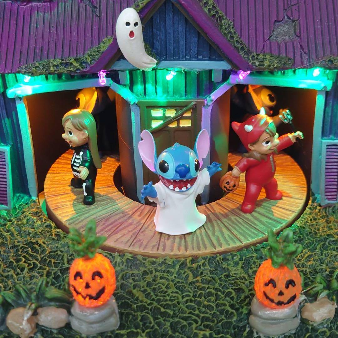 スティッチ ハロウィン ハウス 置物