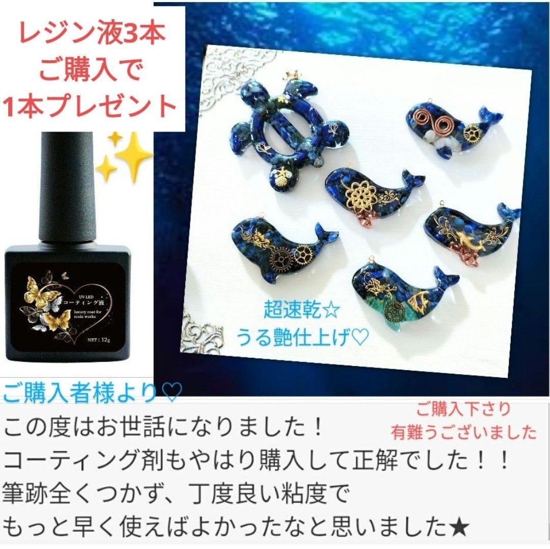 専用レジン液 ユキハナ5本、ツキハナ5本、コーティング剤付き✩.*˚