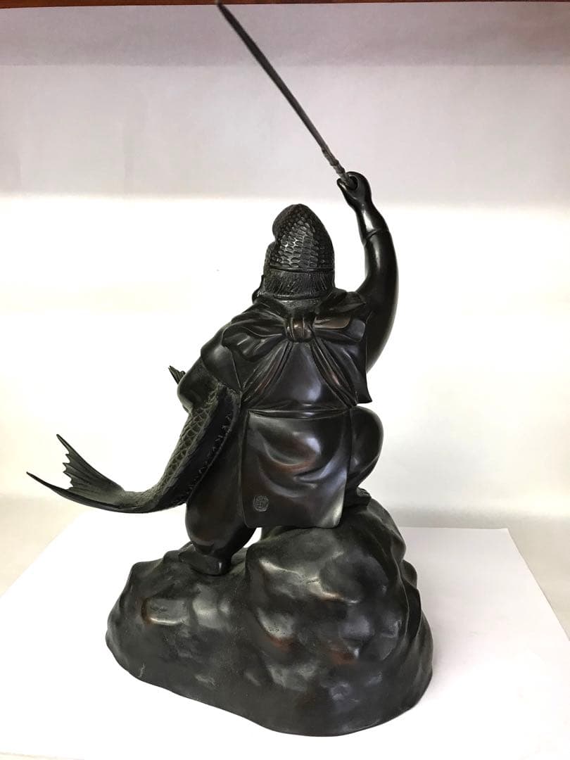 銅製:岩上鯛釣恵比寿