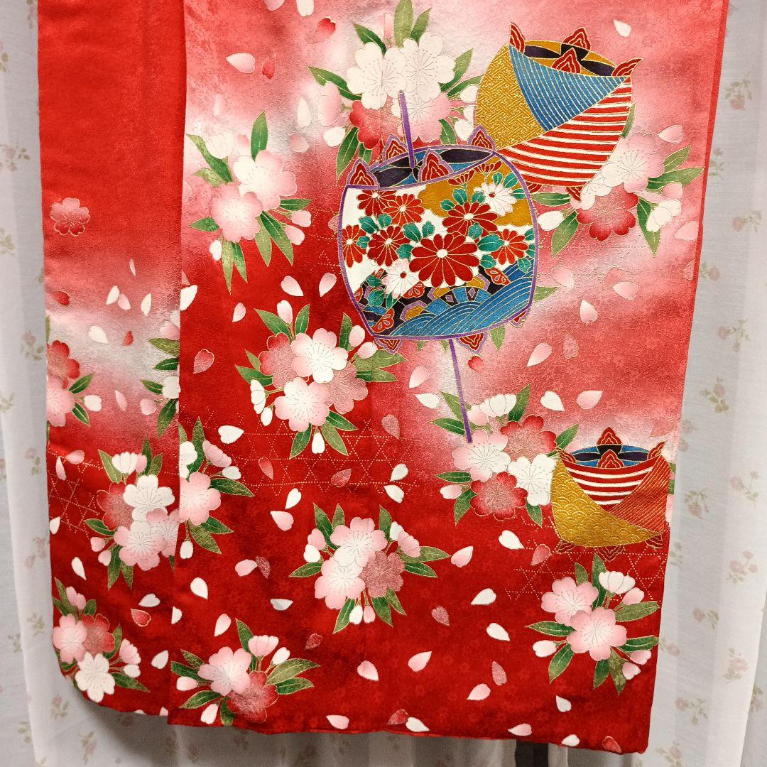 七五三　女の子　七歳　着物　襦袢　帯　帯揚げ　しごき　小物セット