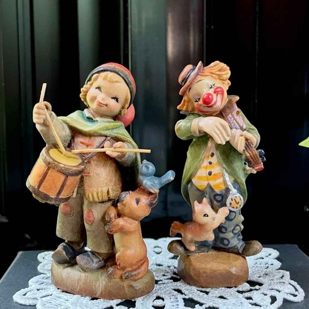 アンリ人形 Ferrandiz ◆希少　　　7.5㎝　【ピエロとドラマー】