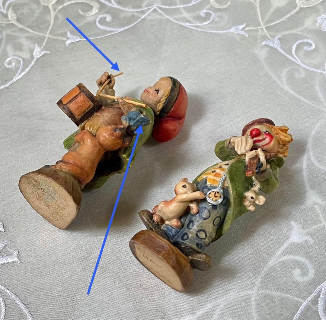 アンリ人形 Ferrandiz ◆希少　　　7.5㎝　【ピエロとドラマー】