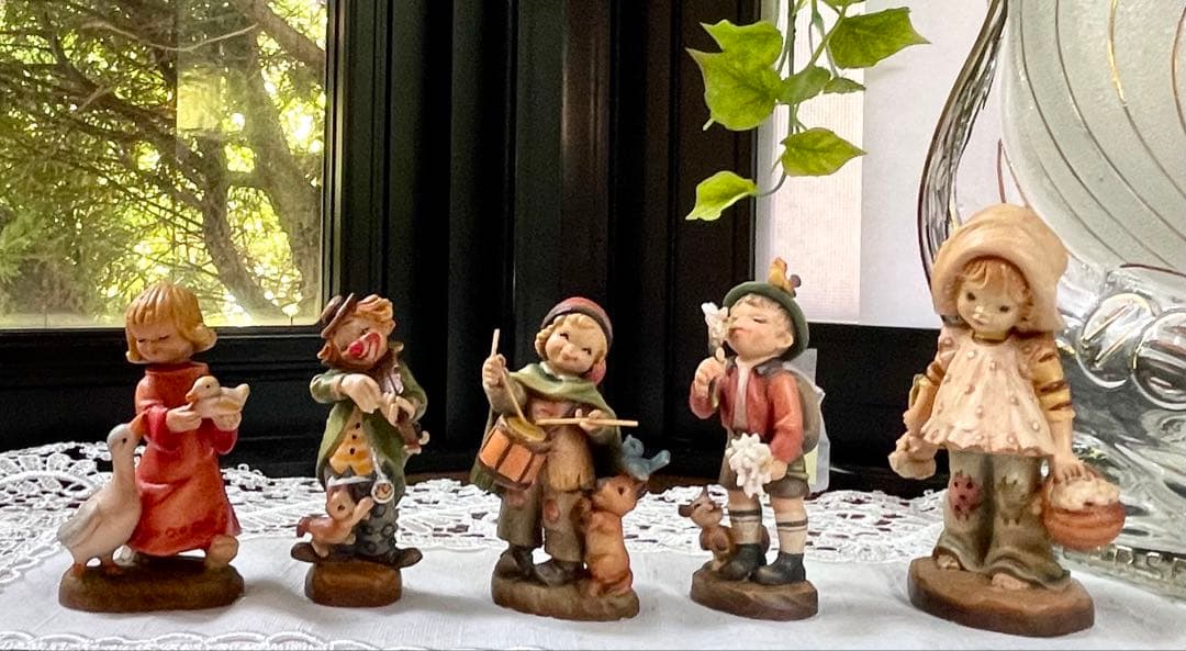 アンリ人形 Ferrandiz ◆希少　　　7.5㎝　【ピエロとドラマー】