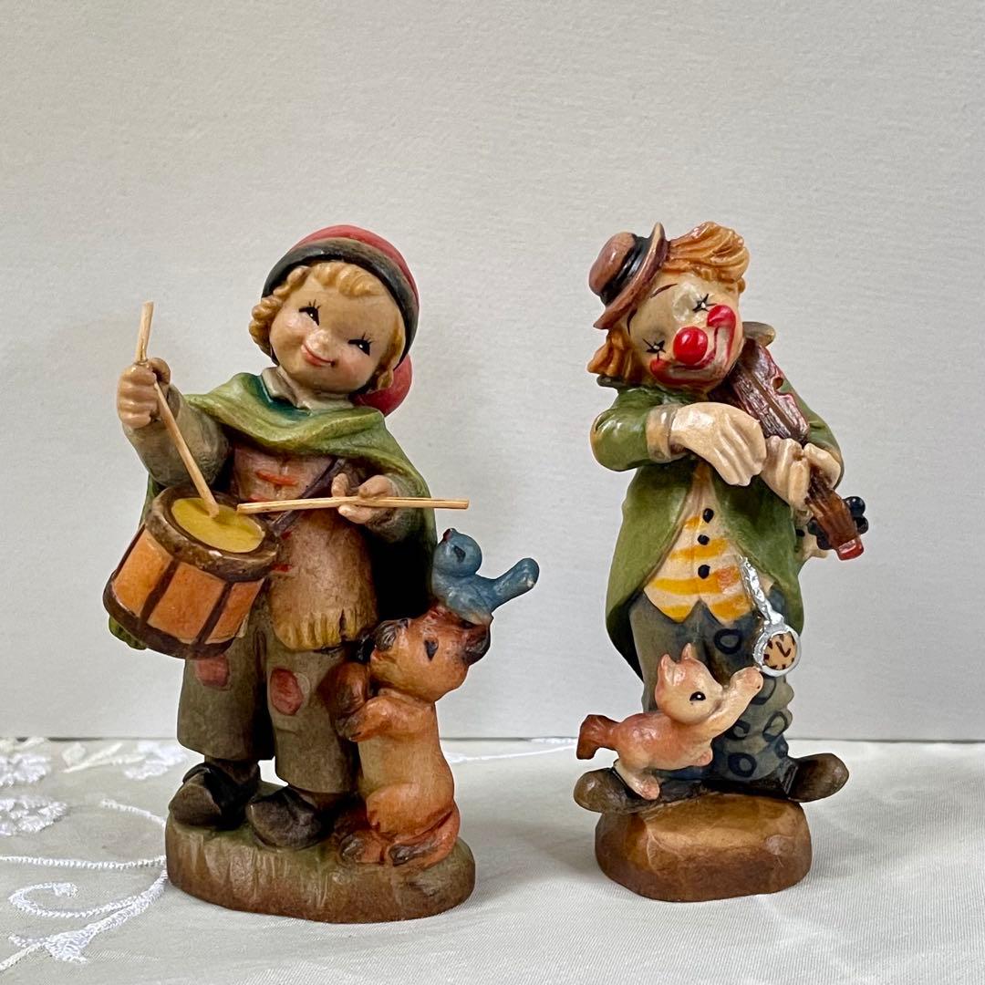 アンリ人形 Ferrandiz ◆希少　　　7.5㎝　【ピエロとドラマー】