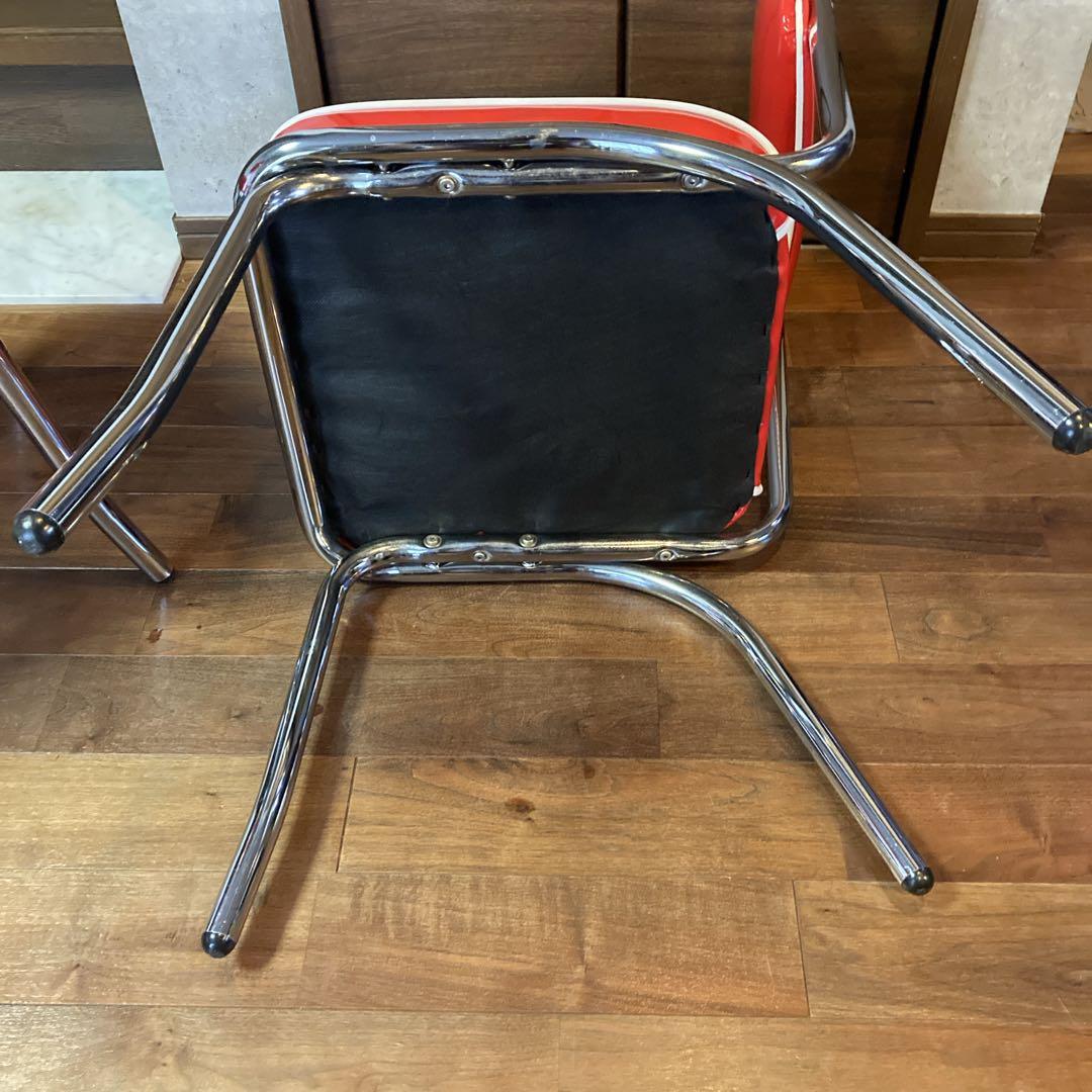 美品✨️ ②アメリカンダイナー ヴィンテージ調 チェア ２脚セット 送料無料