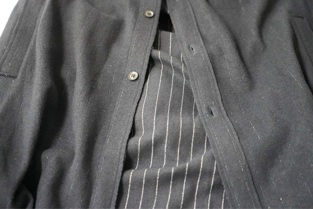 yohji yamamoto ハイカラーロングCD（NAVY）