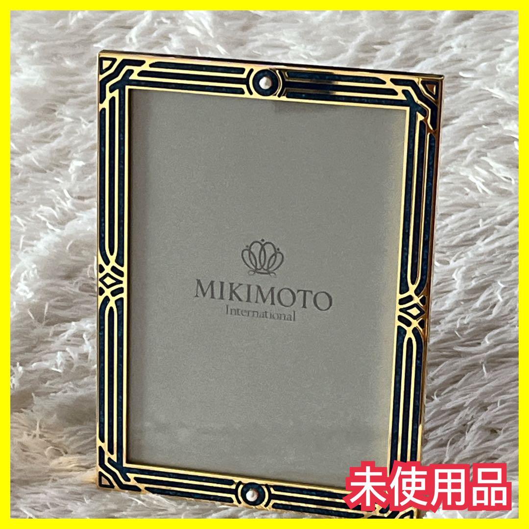 未使用】パール 2粒 クリスタルラッカー フォトフレーム オールド ミキモト