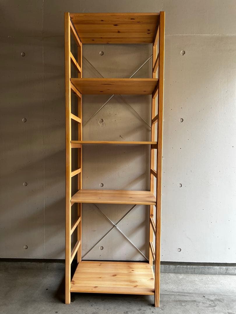 m★無印 パイン材ユニットシェルフ・５８ｃｍ幅・大