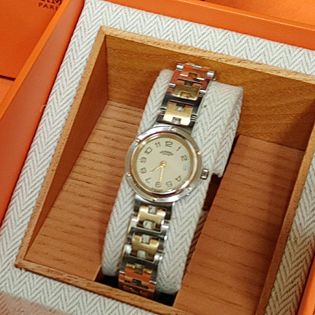 エルメス時計/極美品クリッパー/新品電池新品仕上げ正常稼働品/レディース