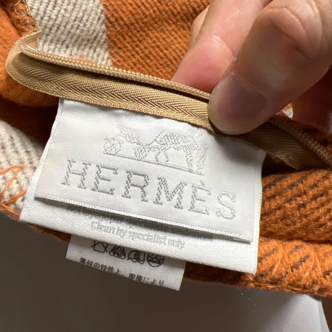 HERMES エルメス　アヴァロン　PM クッション　カシミヤ混　①