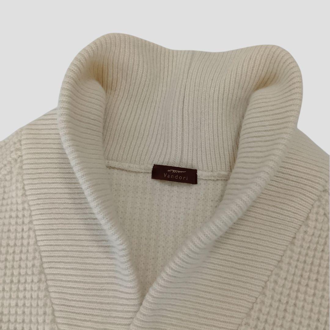【日本製】Vandori☆ウール100% 肉厚 カーディガン