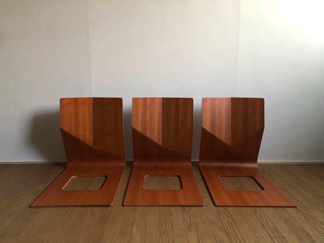 天童木工 プライウッド 座椅子 3脚セット 民芸 ジャパニーズモダン 古民家