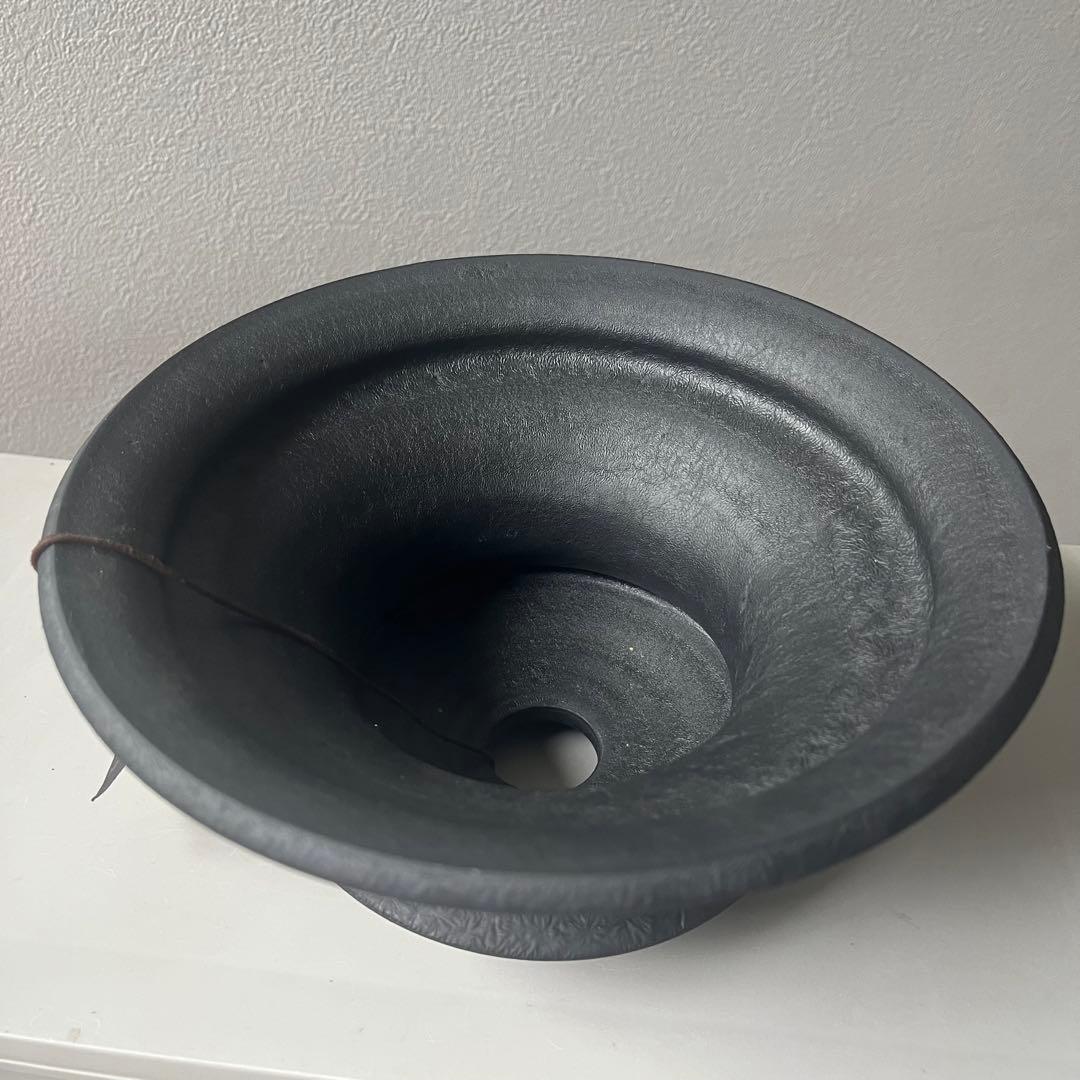 【未使用】カタチ製作所　レザーブラック　ドリッパー Low L