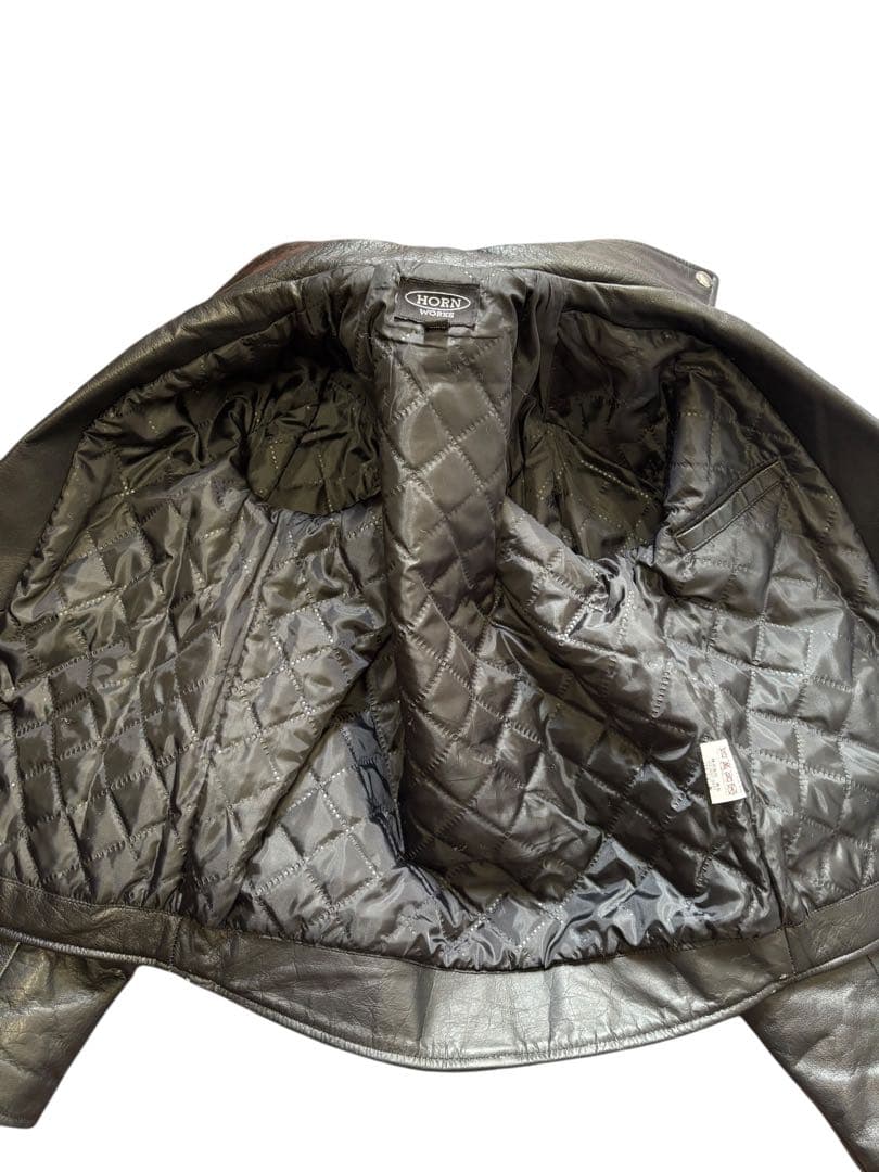 HORN WORKS UK ライダース ジャケット 黒 サイズ3 xpv