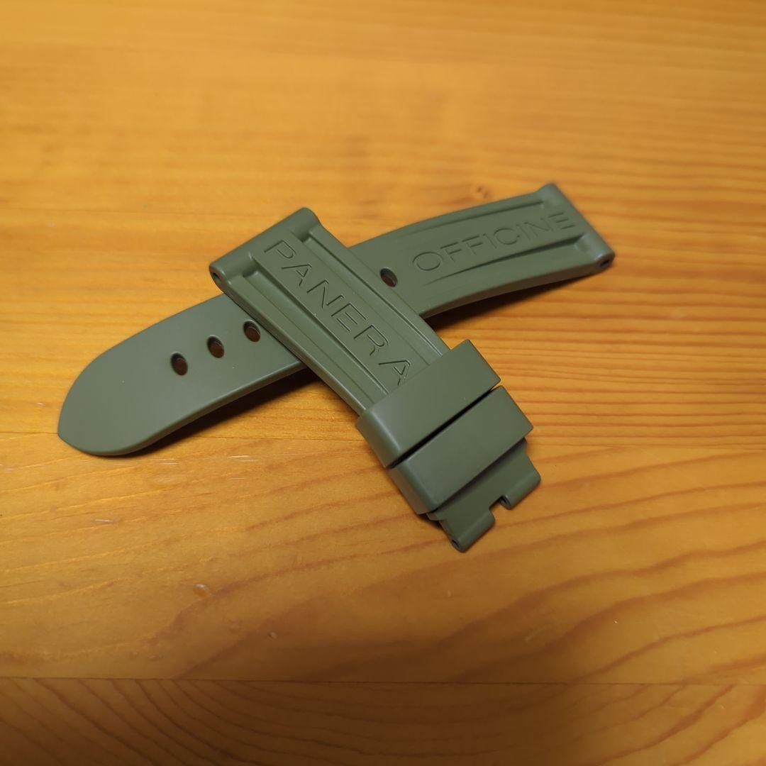 PANERAI OFFICINE ラバーベルト オリーブグリーン