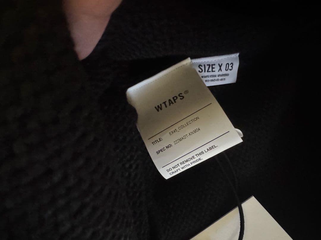新品 WTAPS PALMER ジップアップ カーディガン ダブルタップス