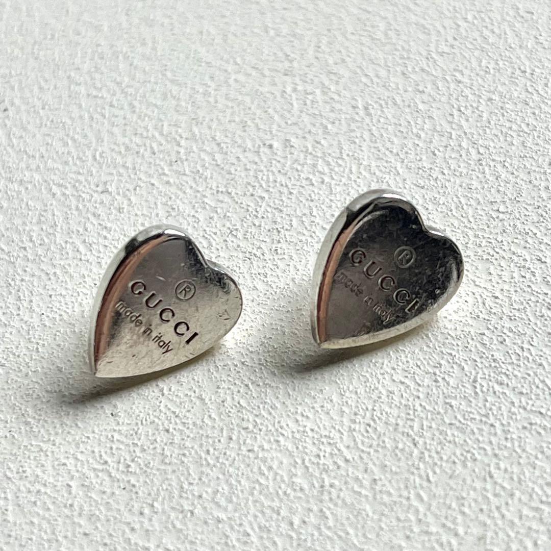 a*o様 GUCCI グッチ ピアス ハート 925 シルバー 両耳