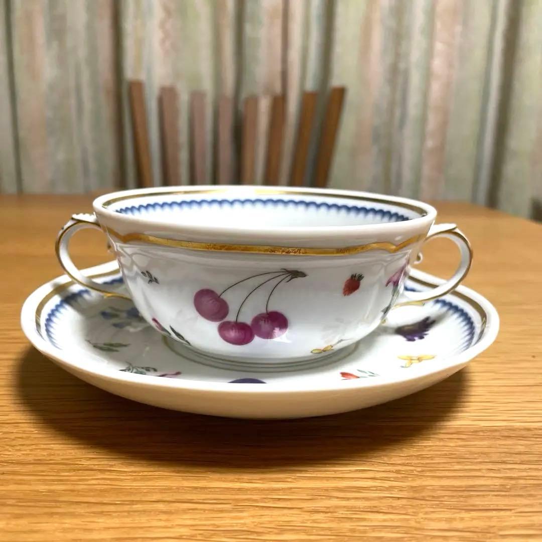 ✳︎✳︎リチャードジノリ イタリアンフルーツ スープカップ＆ソーサー