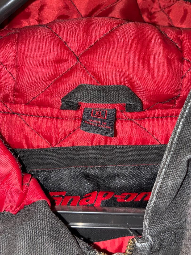 Snap-on ダック地　アクティブジャケット 黒フェード　XL